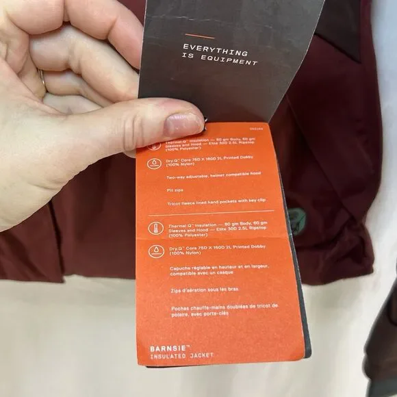 Mountain Hardwear Women's XS Barnsie Winter Ski Snow Jacket NEW Maroon MRSP $285 - Picture 4 of 16